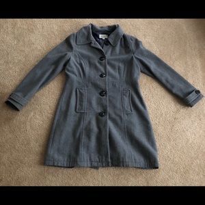 Gray peacoat